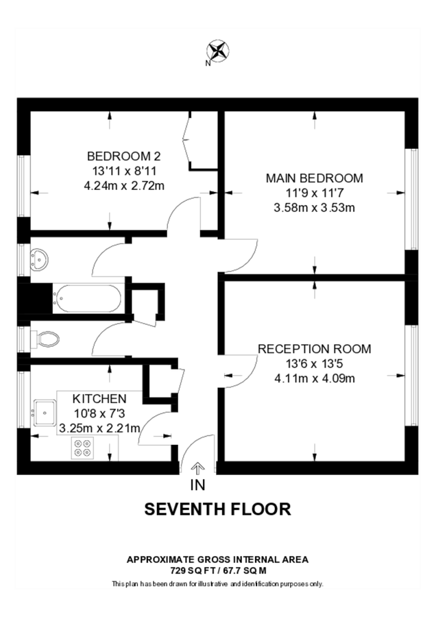 Квартира в Лондоне, Великобритания, 68 м² - фото 7