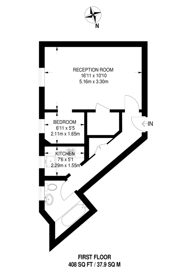 Квартира в Лондоне, Великобритания, 38 м² - фото 8