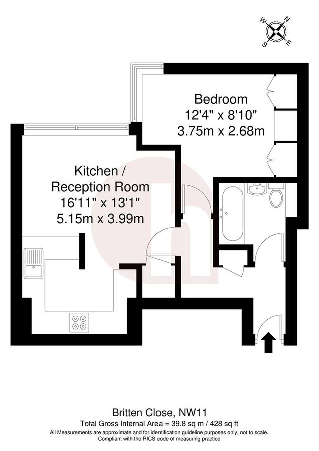 Квартира в Лондоне, Великобритания, 40 м² - фото 11