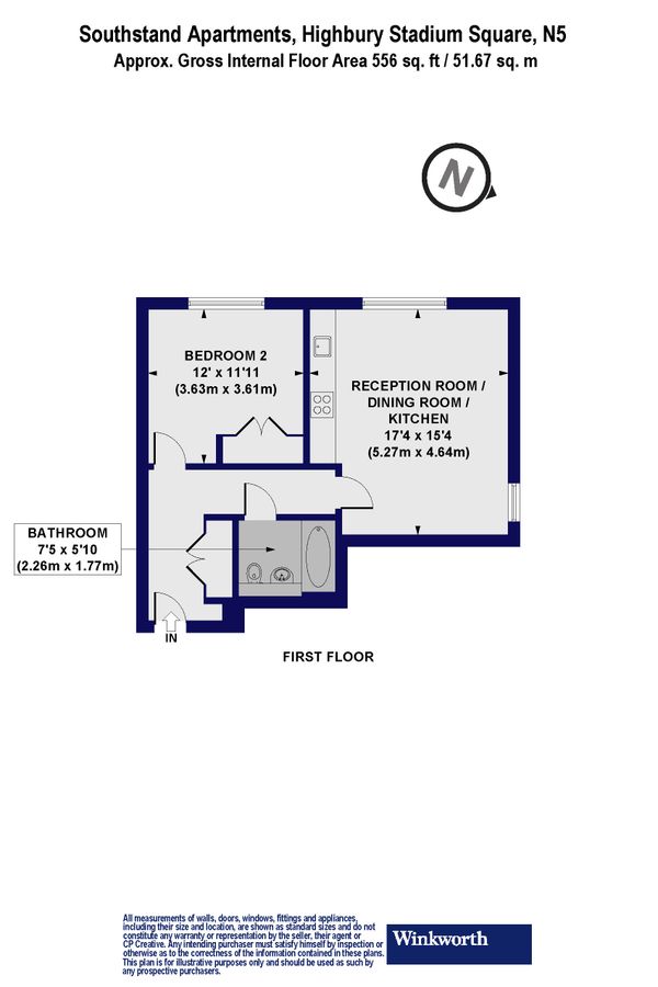 Квартира в Лондоне, Великобритания, 52 м² - фото 13