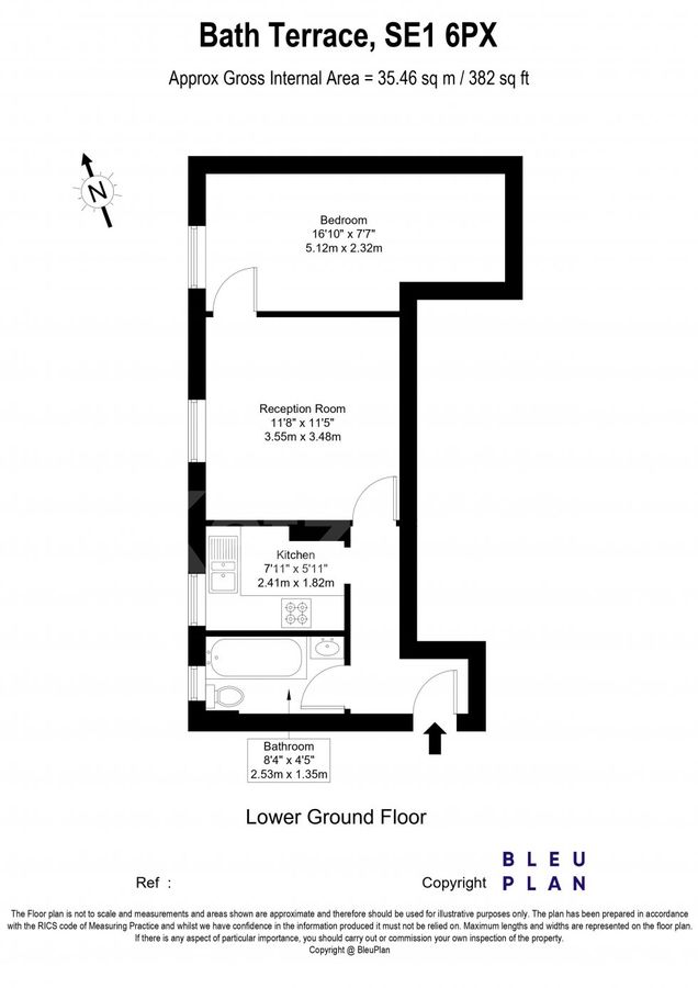 Квартира в Лондоне, Великобритания, 37 м² - фото 14