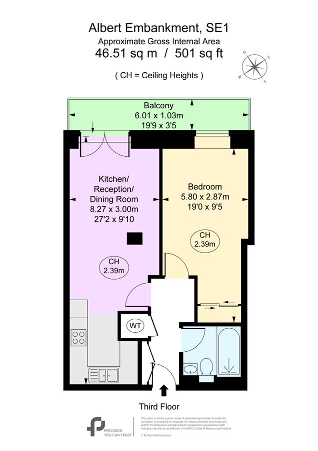 Квартира в Лондоне, Великобритания, 47 м² - фото 16