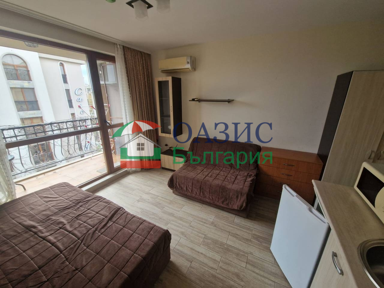 Апартаменты на Солнечном берегу, Болгария, 32 м² - фото 1