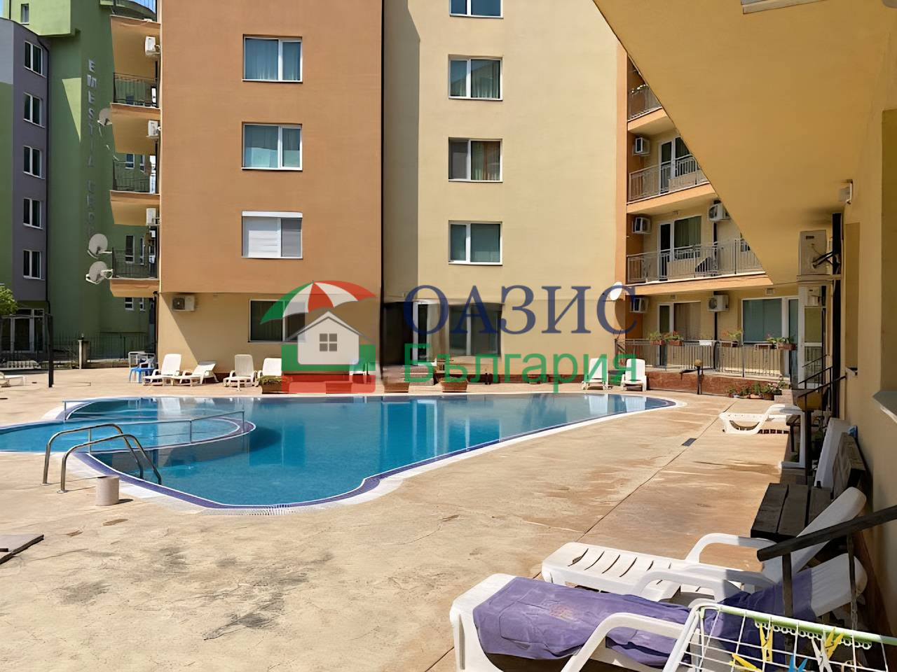 Апартаменты на Солнечном берегу, Болгария, 29 м² - фото 2