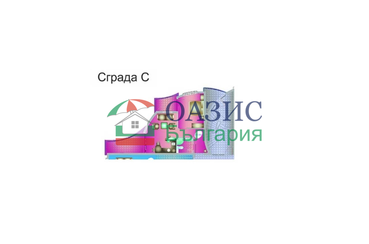 Апартаменты в Синеморце, Болгария, 67.2 м² - фото 2