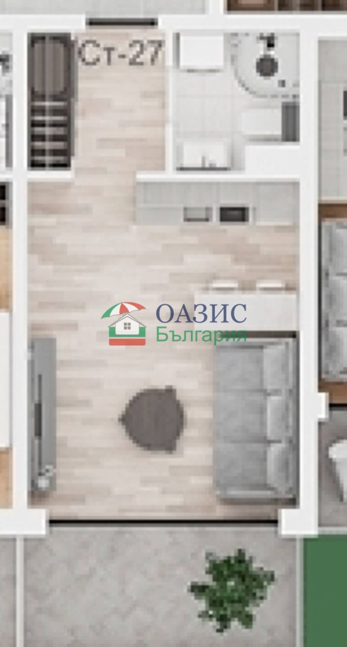 Апартаменты на Солнечном берегу, Болгария, 35.8 м² - фото 3