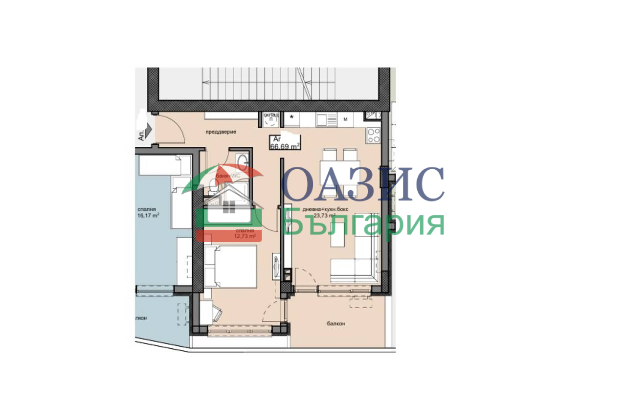 Апартаменты в Бургасе, Болгария, 77.8 м² - фото 3