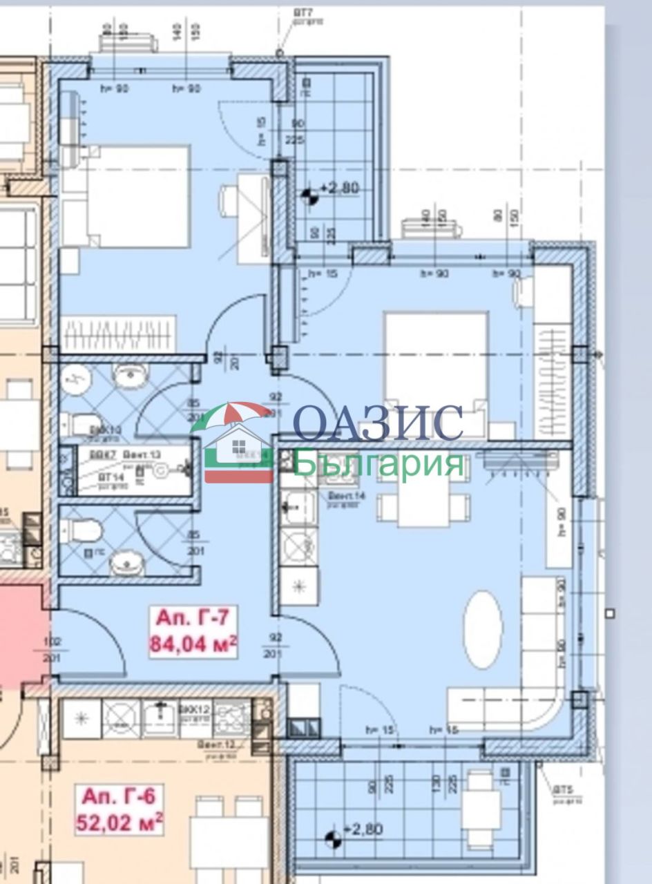 Апартаменты в Созополе, Болгария, 107.7 м² - фото 3