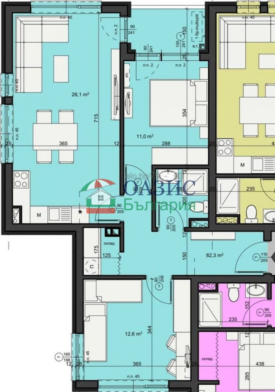 Апартаменты в Руднике, Болгария, 93.3 м² - фото 3
