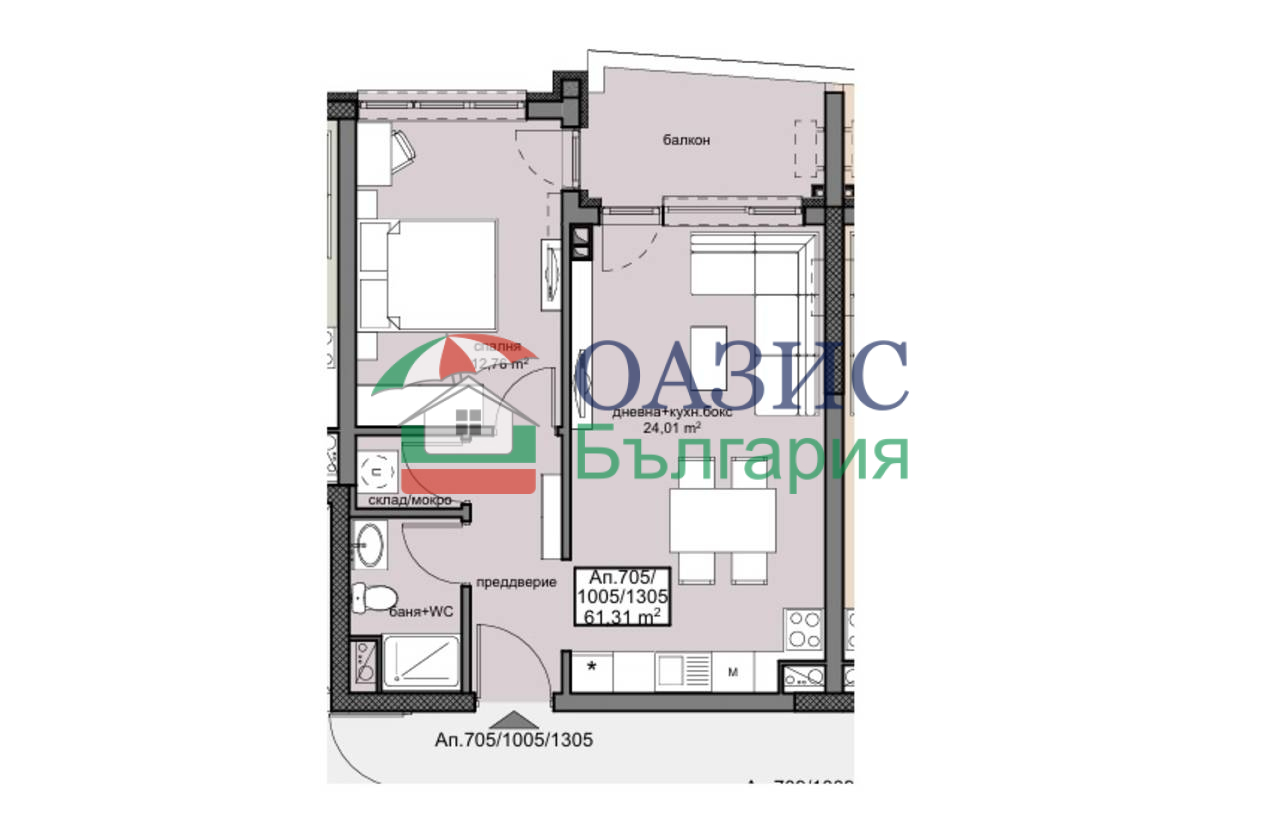 Апартаменты в Бургасе, Болгария, 71.7 м² - фото 3