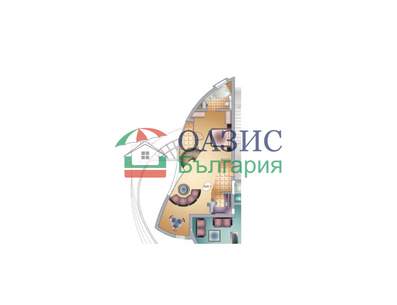 Апартаменты в Синеморце, Болгария, 75.6 м² - фото 3