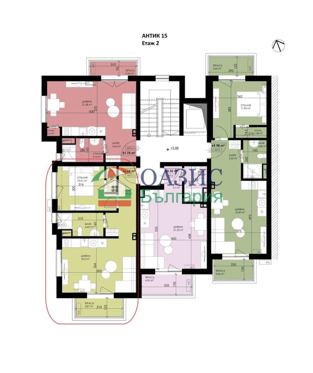 Апартаменты в Созополе, Болгария, 66.7 м² - фото 4