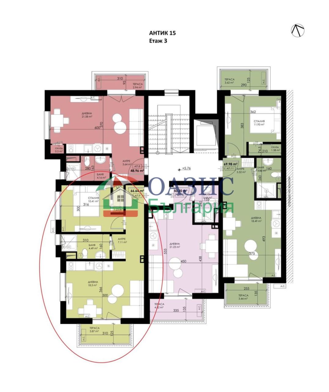 Апартаменты в Созополе, Болгария, 66.7 м² - фото 4