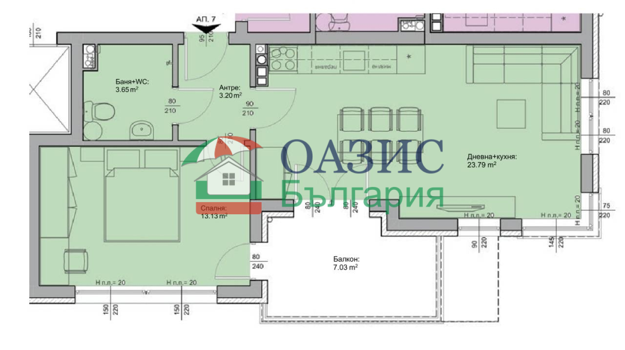 Апартаменты в Черноморце, Болгария, 68.2 м² - фото 4