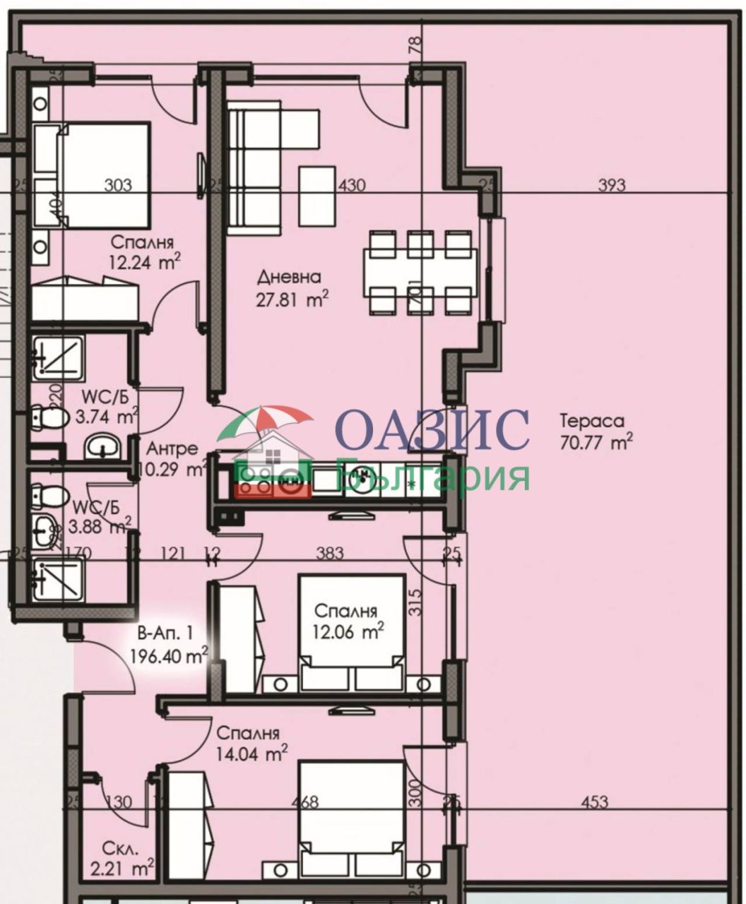 Апартаменты в Бургасе, Болгария, 196.4 м² - фото 4