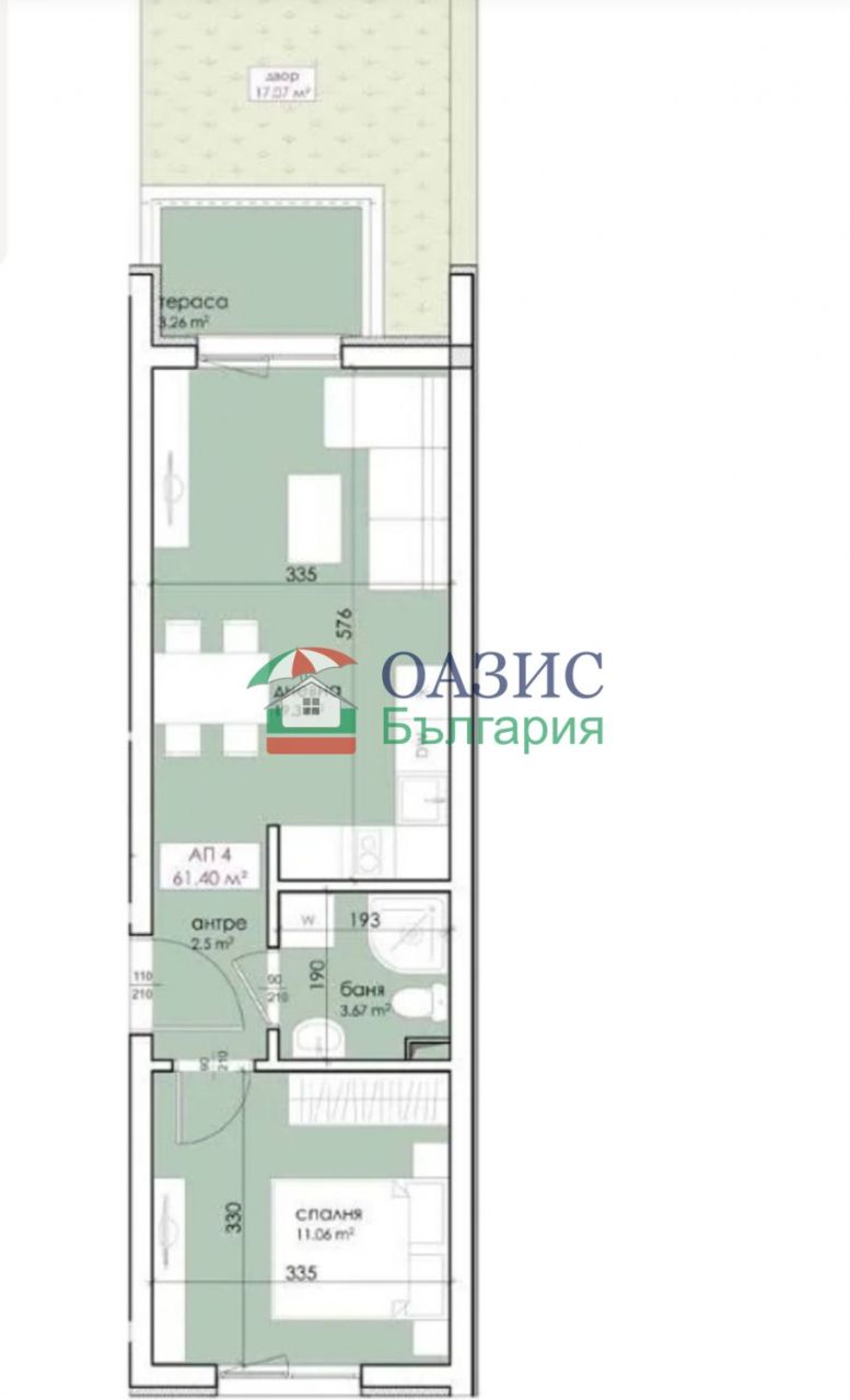 Апартаменты в Созополе, Болгария, 61.4 м² - фото 5