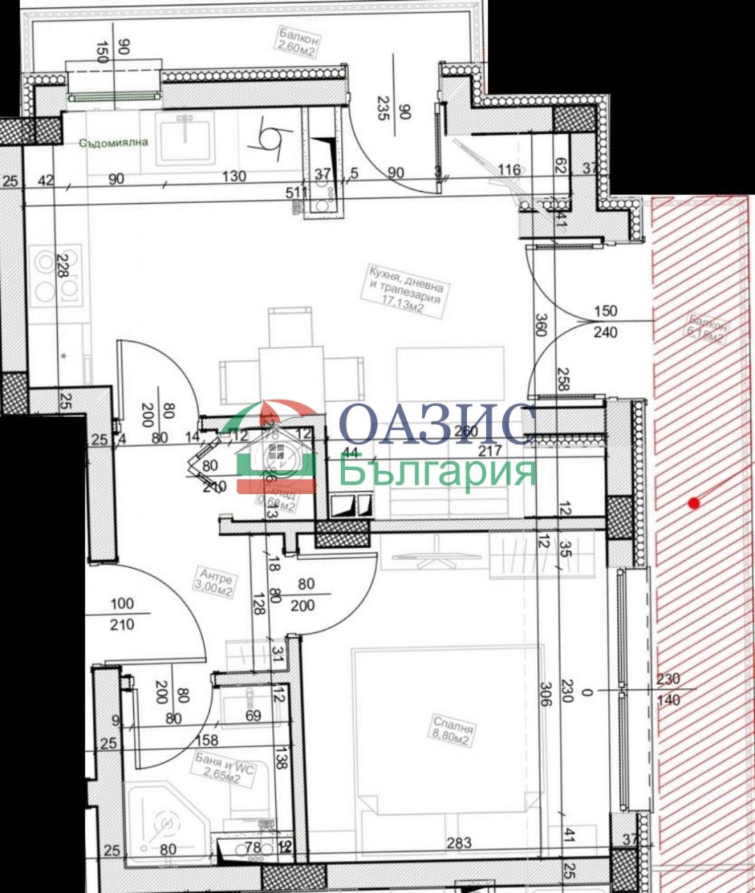Апартаменты в Бургасе, Болгария, 65.8 м² - фото 5