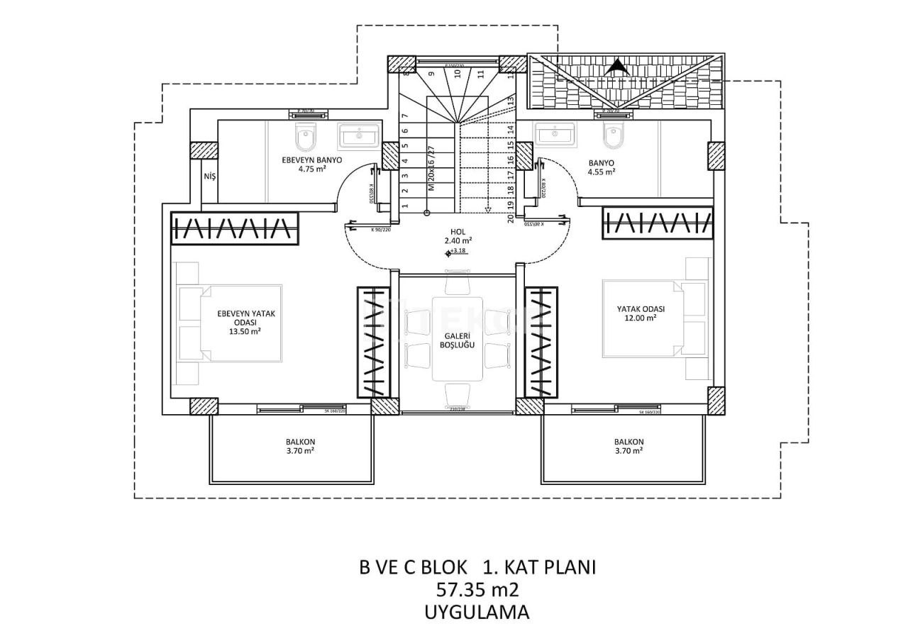 Вилла в Фетхие, Турция, 180 м² - фото 11