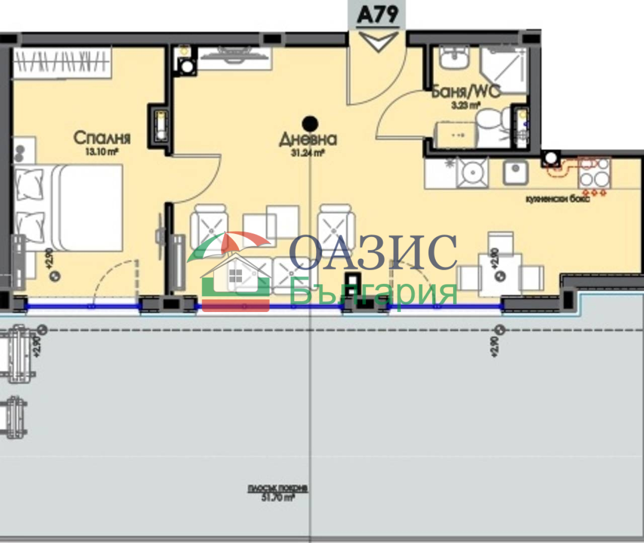 Апартаменты в Бургасе, Болгария, 115.1 м² - фото 5
