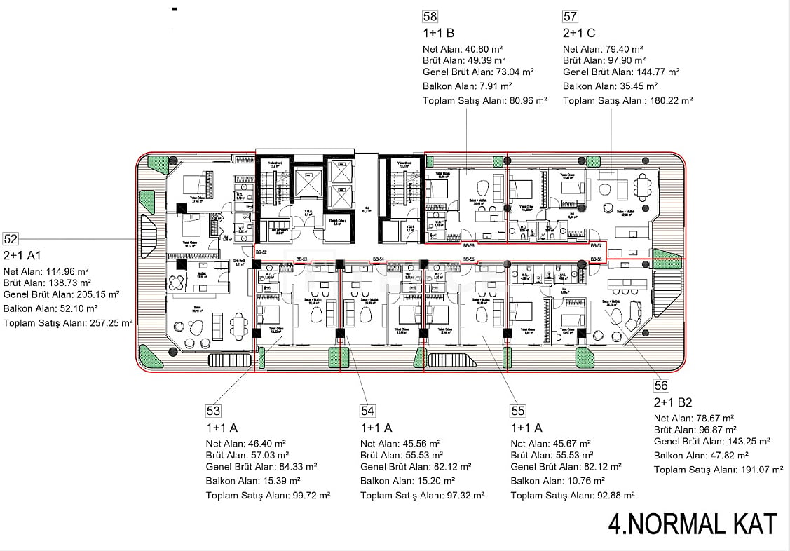Апартаменты в Стамбуле, Турция, 81 м² - фото 19
