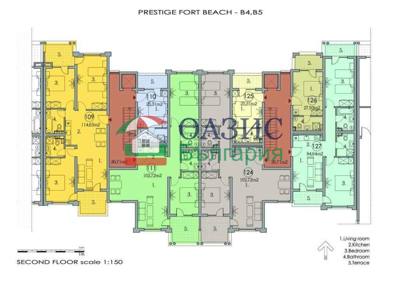 Апартаменты в Святом Власе, Болгария, 128.8 м² - фото 6