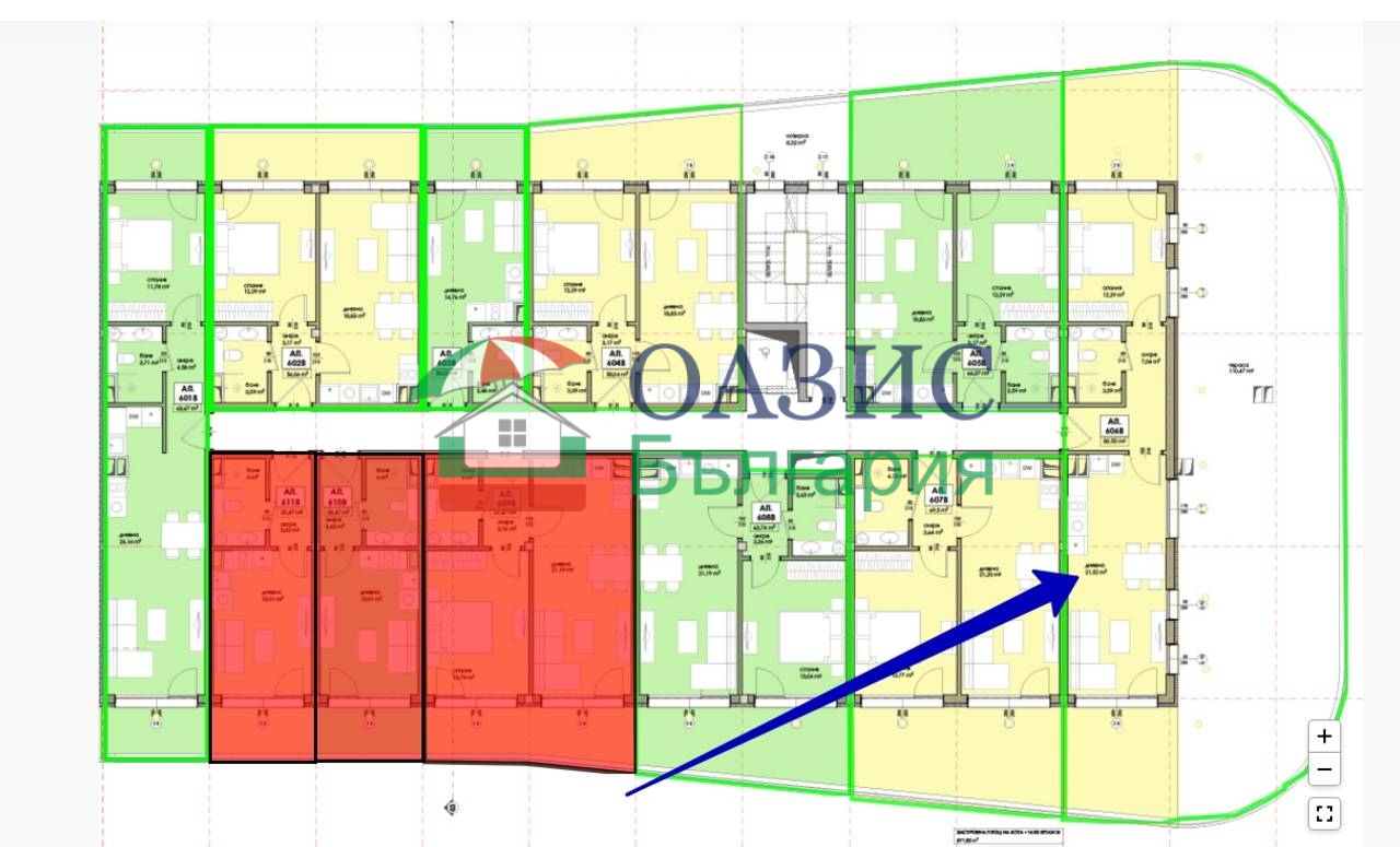 Апартаменты в Несебре, Болгария, 92.3 м² - фото 6