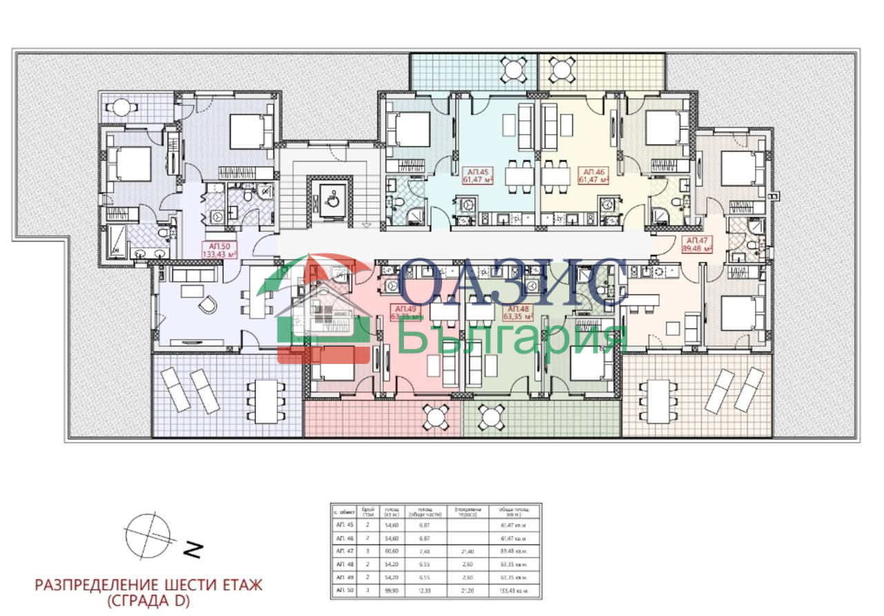 Апартаменты в Несебре, Болгария, 133.4 м² - фото 6