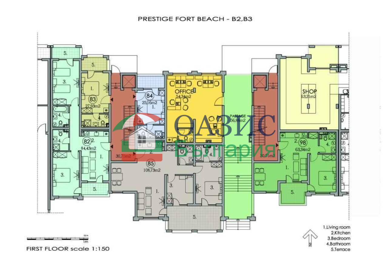 Апартаменты в Святом Власе, Болгария, 106.1 м² - фото 6