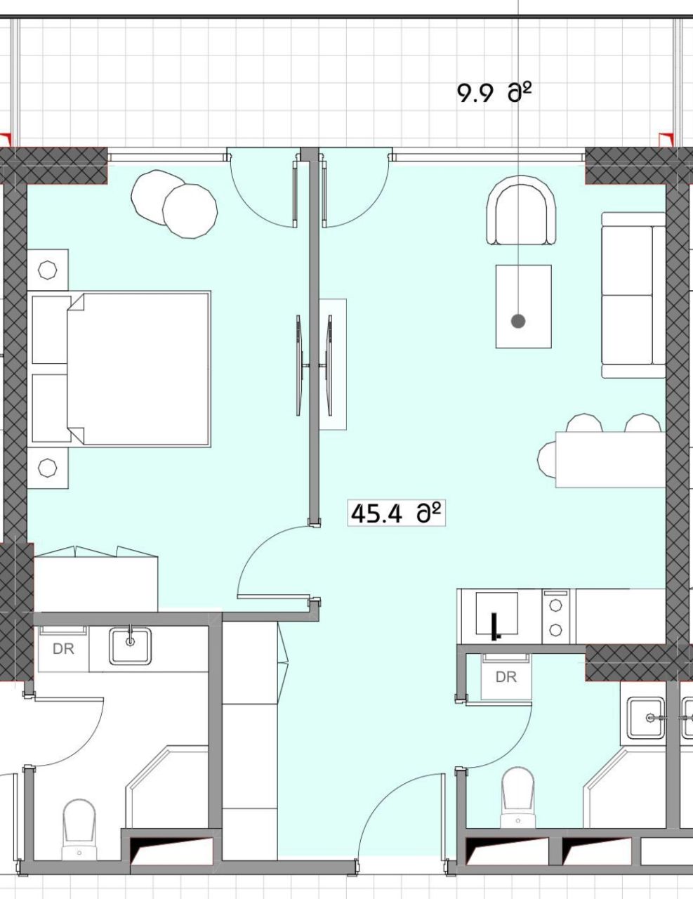 Квартира в Батуми, Грузия, 55 м² - фото 4