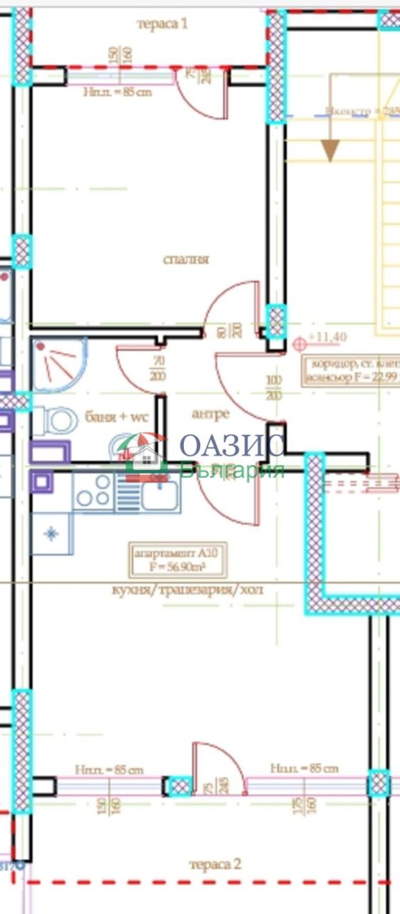 Апартаменты на Солнечном берегу, Болгария, 67 м² - фото 10