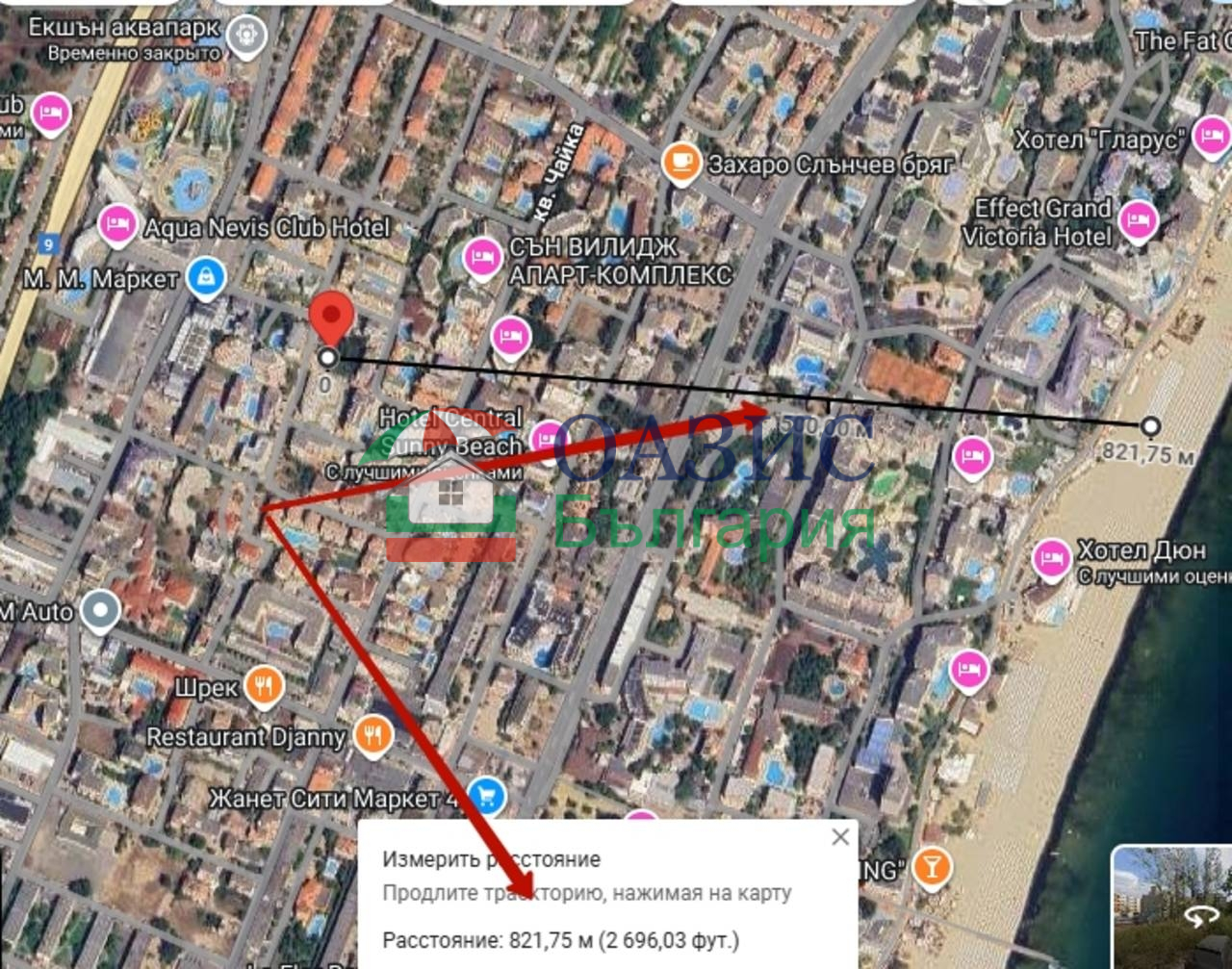 Апартаменты на Солнечном берегу, Болгария, 61.2 м² - фото 10