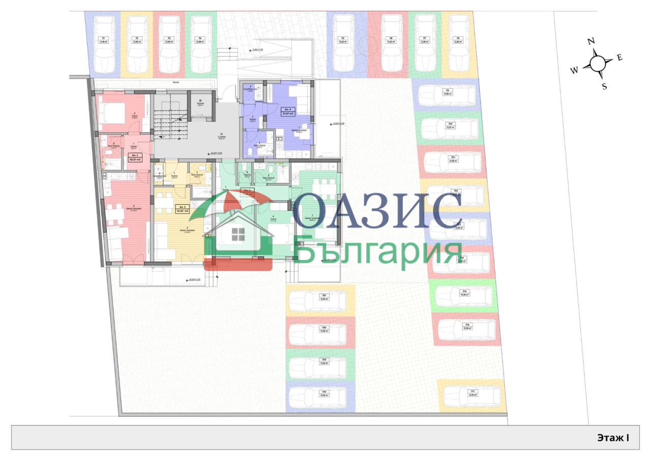 Апартаменты на Солнечном берегу, Болгария, 41.9 м² - фото 11