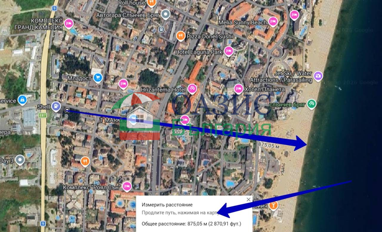 Апартаменты на Солнечном берегу, Болгария, 60.8 м² - фото 11