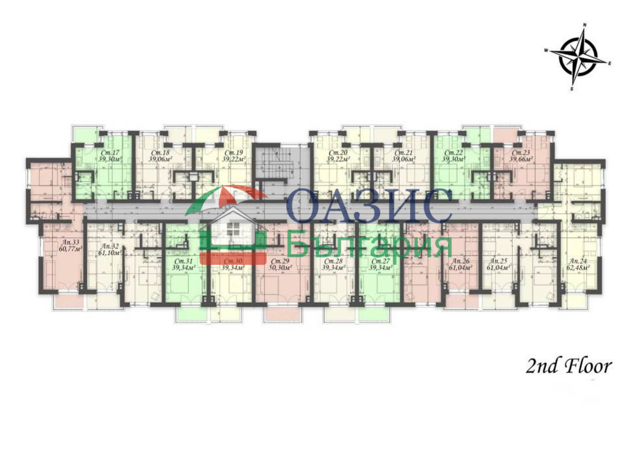Апартаменты на Солнечном берегу, Болгария, 60.8 м² - фото 12
