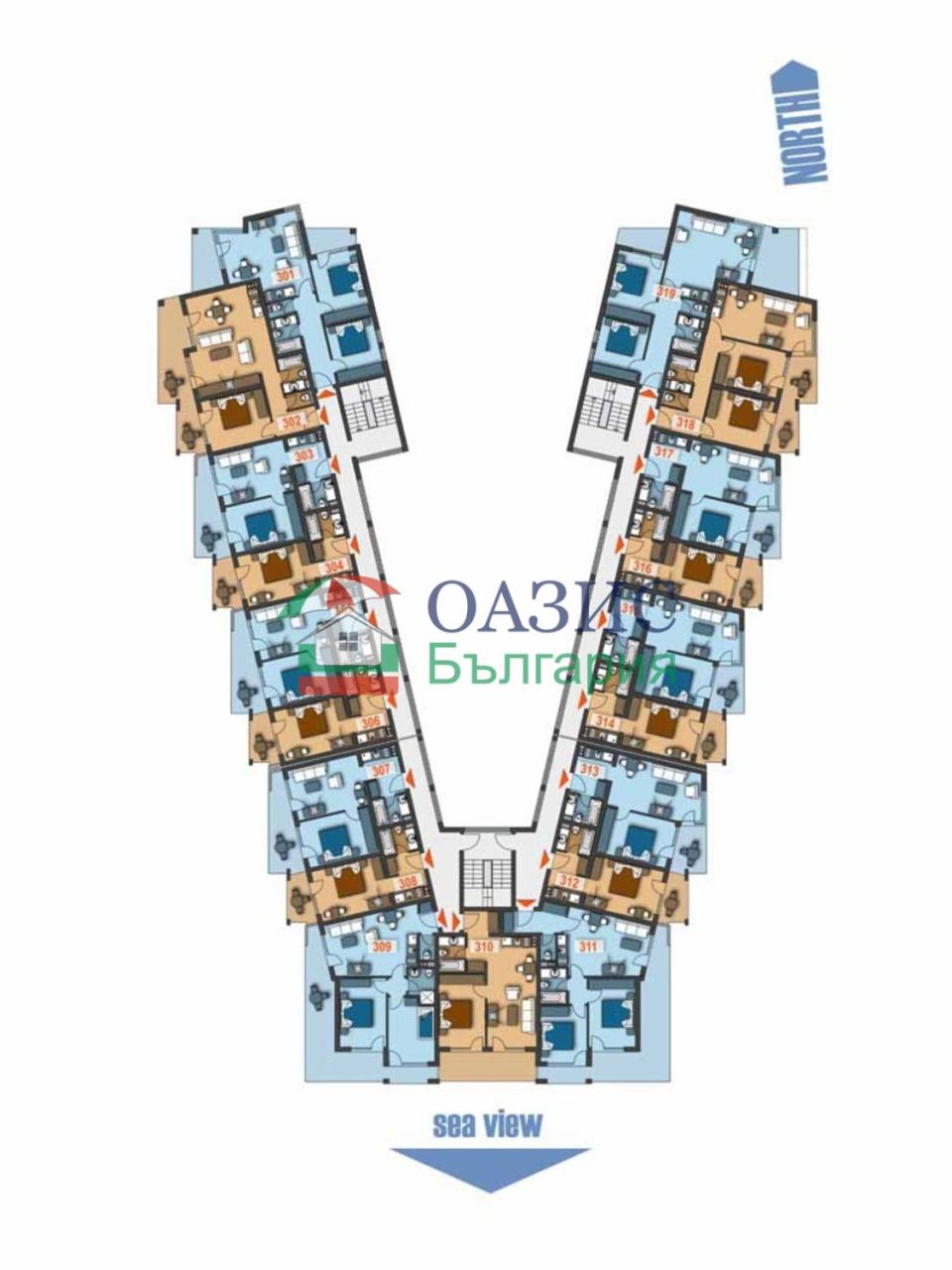 Апартаменты в Святом Власе, Болгария, 40.3 м² - фото 12