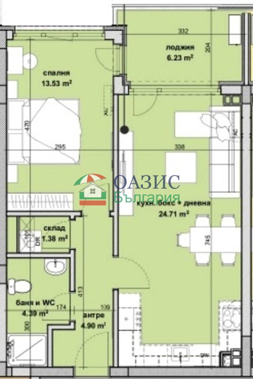 Апартаменты в Бургасе, Болгария, 75.2 м² - фото 12