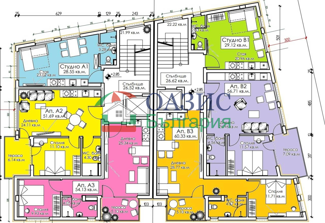 Апартаменты в Созополе, Болгария, 69.8 м² - фото 12