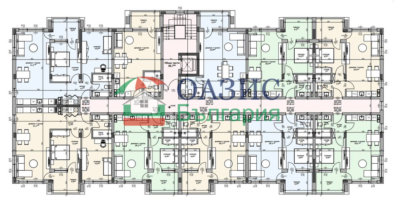 Апартаменты в Равде, Болгария, 51.4 м² - фото 12