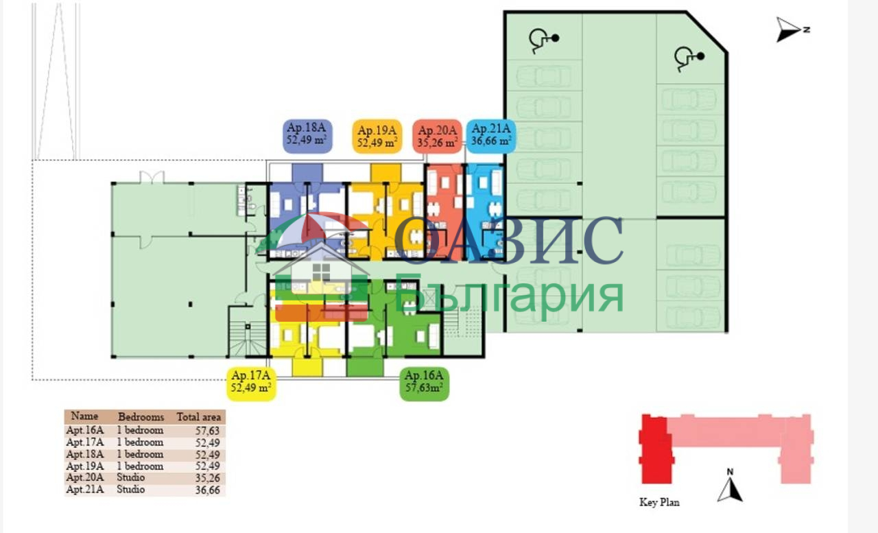 Апартаменты в Святом Власе, Болгария, 36.7 м² - фото 13