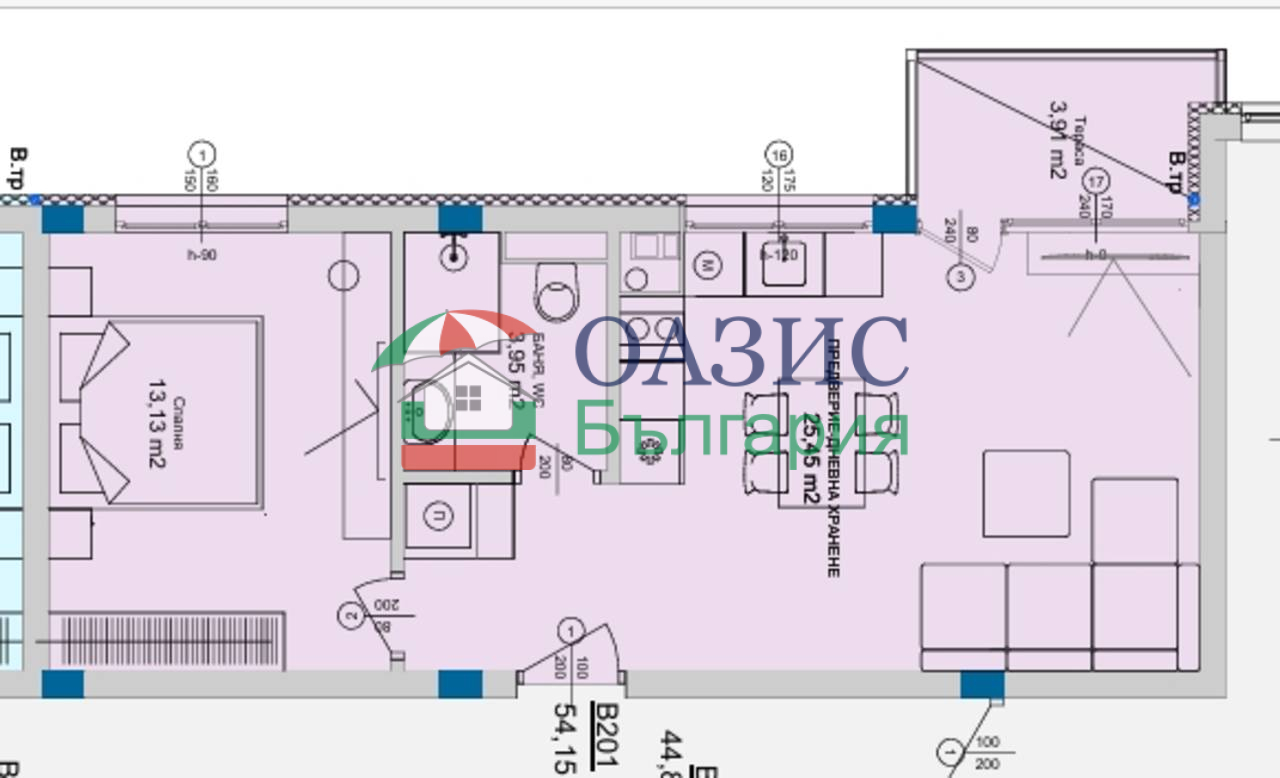Апартаменты в Святом Власе, Болгария, 63.2 м² - фото 13