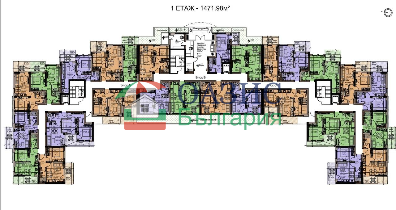 Апартаменты в Равде, Болгария, 36.7 м² - фото 14