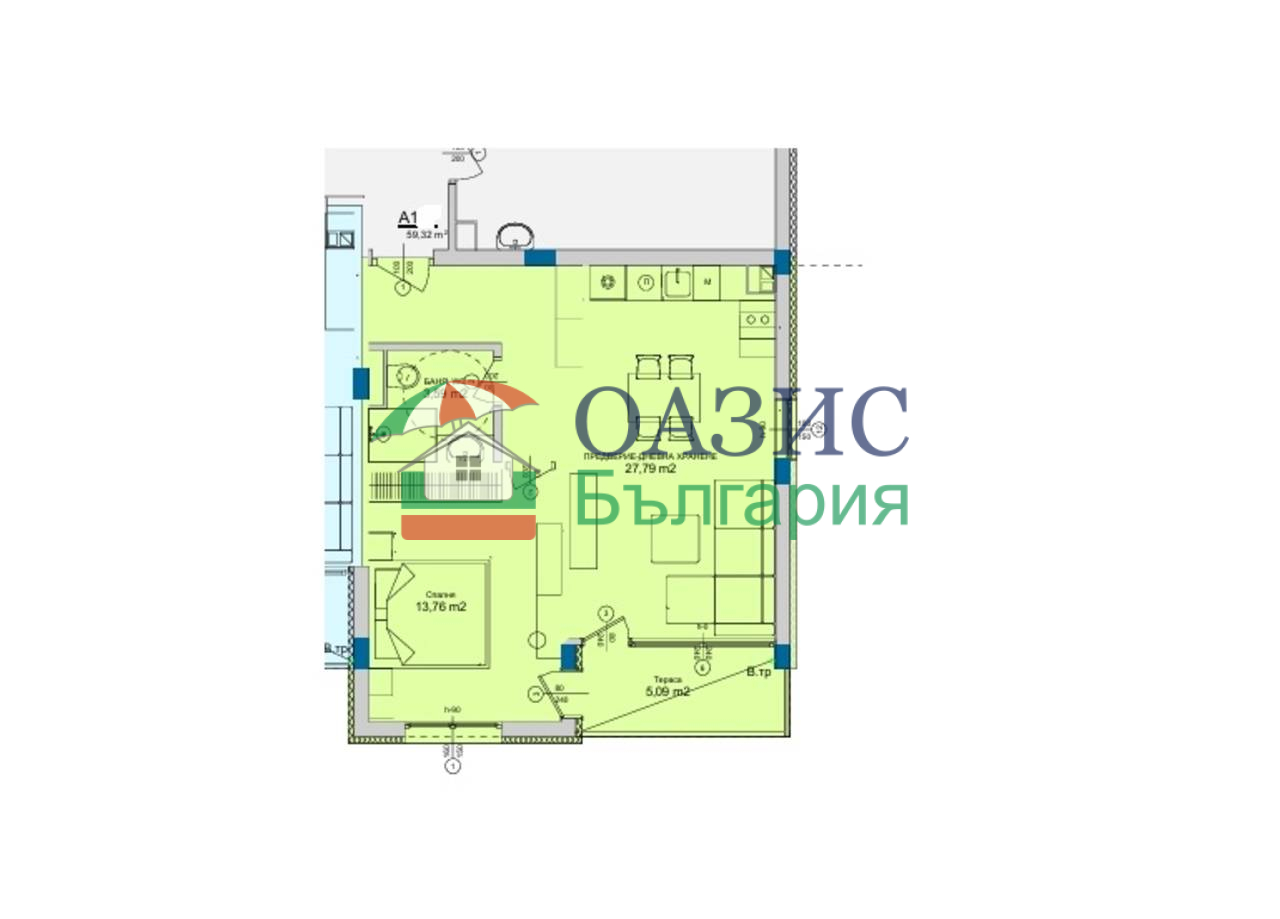 Апартаменты в Святом Власе, Болгария, 69.2 м² - фото 14