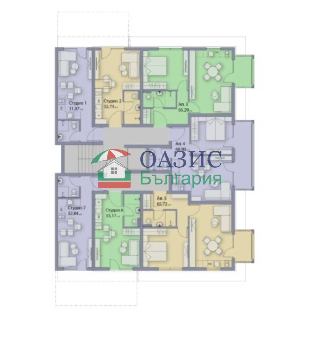 Апартаменты в Созополе, Болгария, 37 м² - фото 14