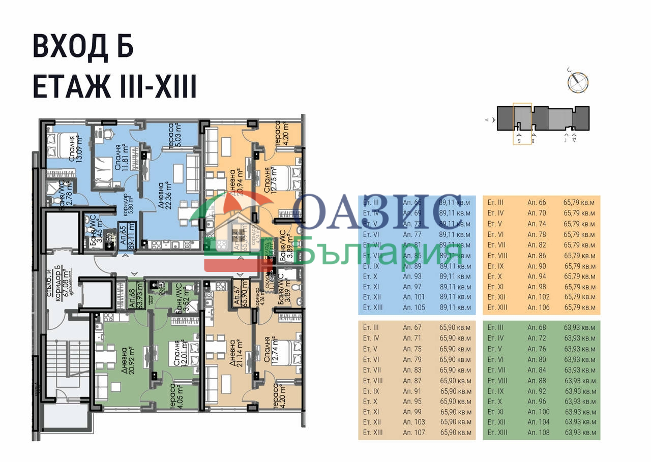 Апартаменты в Бургасе, Болгария, 89.1 м² - фото 15