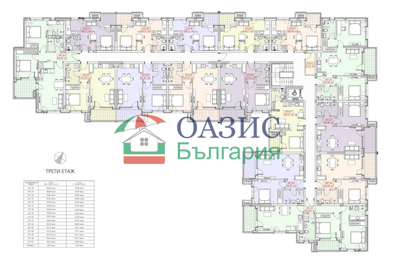 Апартаменты в Несебре, Болгария, 133.4 м² - фото 15
