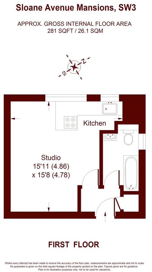 Квартира в Лондоне, Великобритания, 26 м² - фото 5