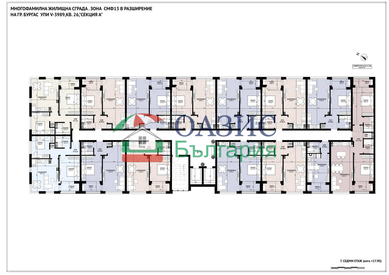 Апартаменты в Бургасе, Болгария, 64 м² - фото 15