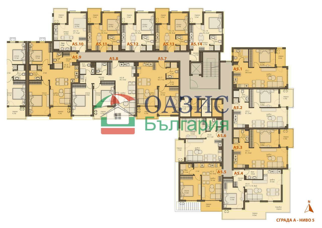 Апартаменты в Святом Власе, Болгария, 69.1 м² - фото 15