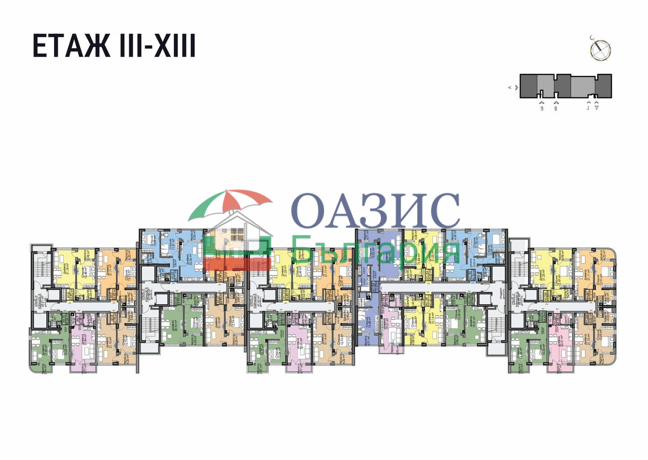 Апартаменты в Бургасе, Болгария, 63.6 м² - фото 15