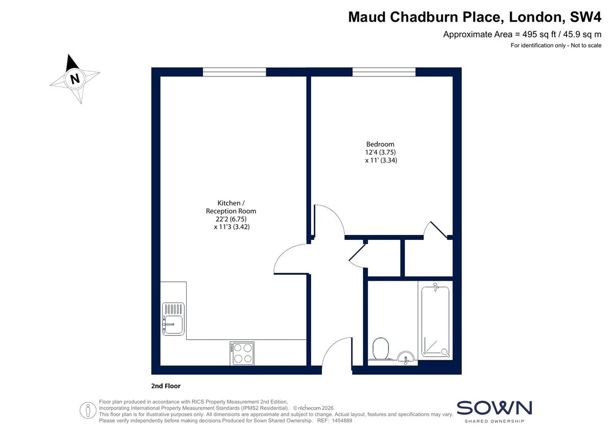 Квартира в Лондоне, Великобритания, 46 м² - фото 8